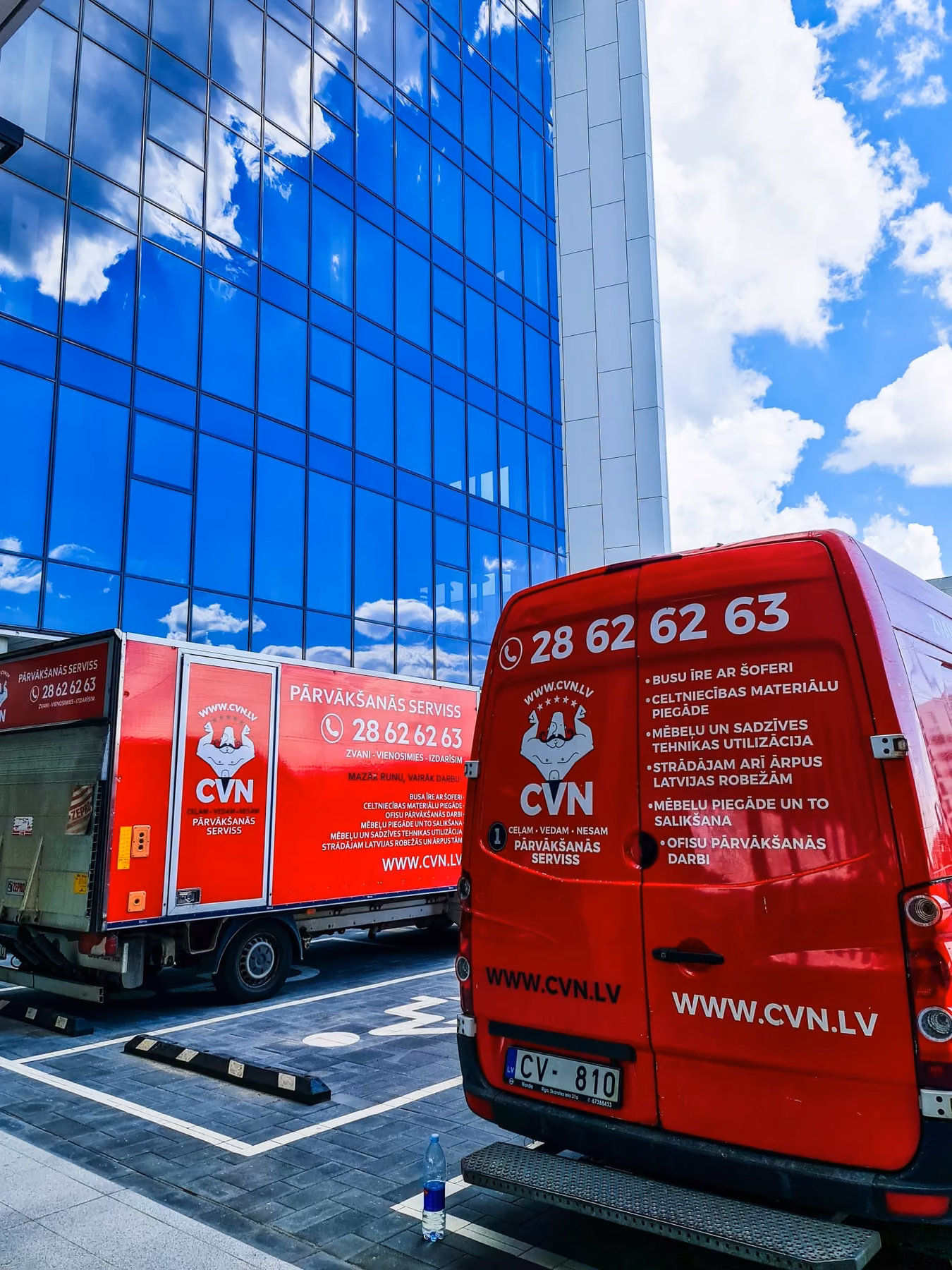 CVN van in the city