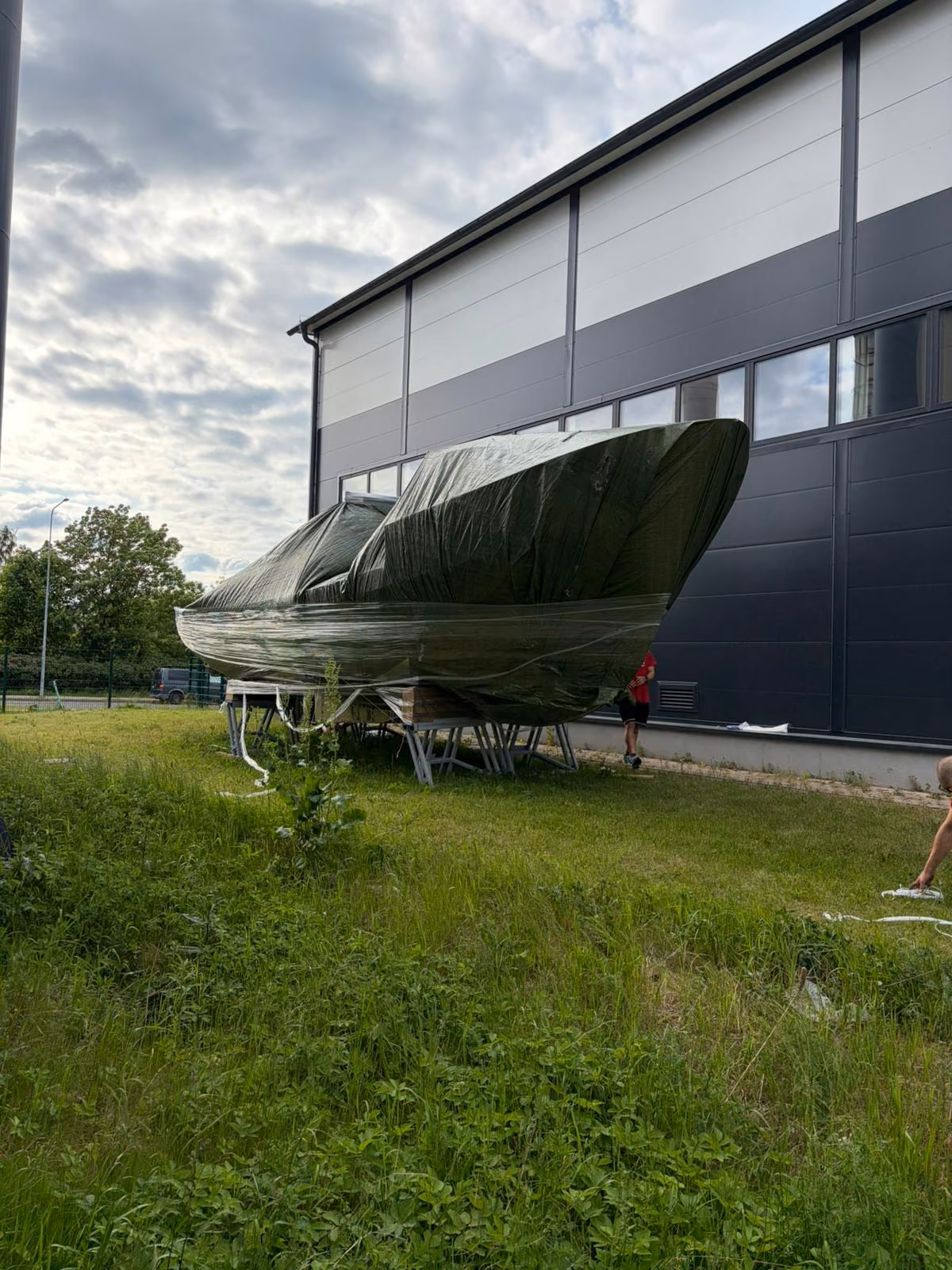 Boat set in its new place