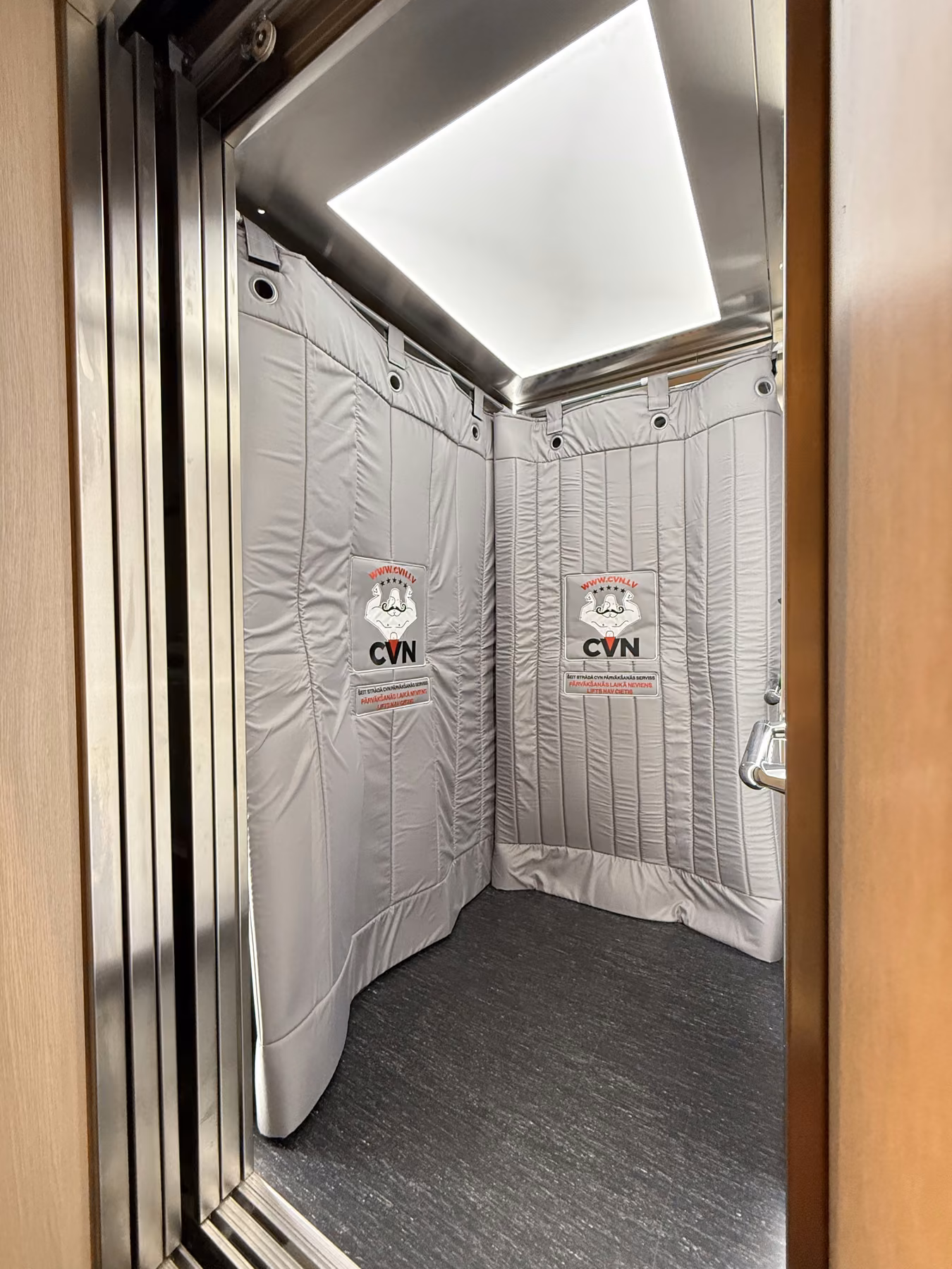 Lift walls protected before a move