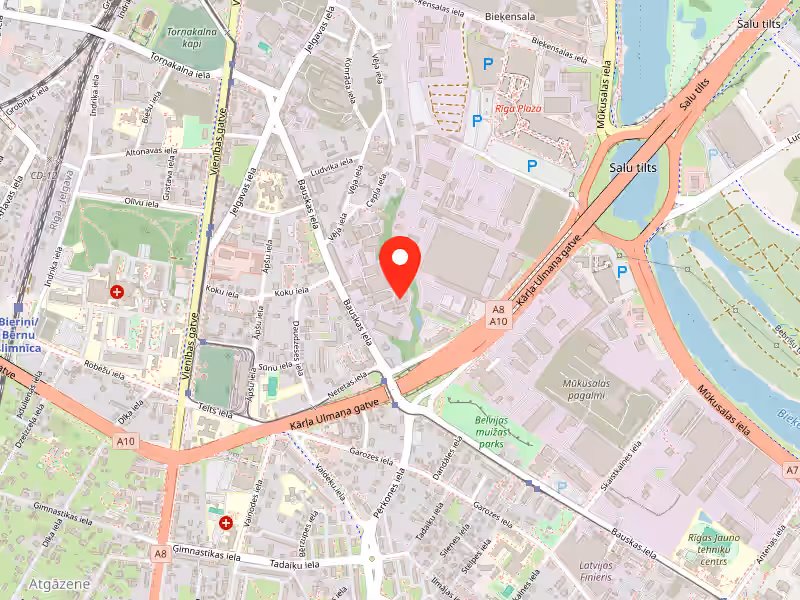CVN atrašanās vieta — Kārļa Ulmaņa gatve 2-k-3 Torņakalns, Zemgales priekšpilsēta, Rīga, LV-1004